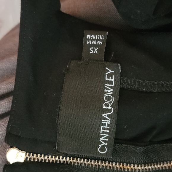 Cynthia Rowley Mini Tank Dress Size X Small Black Pockets Stretch - Picture 2 of 5